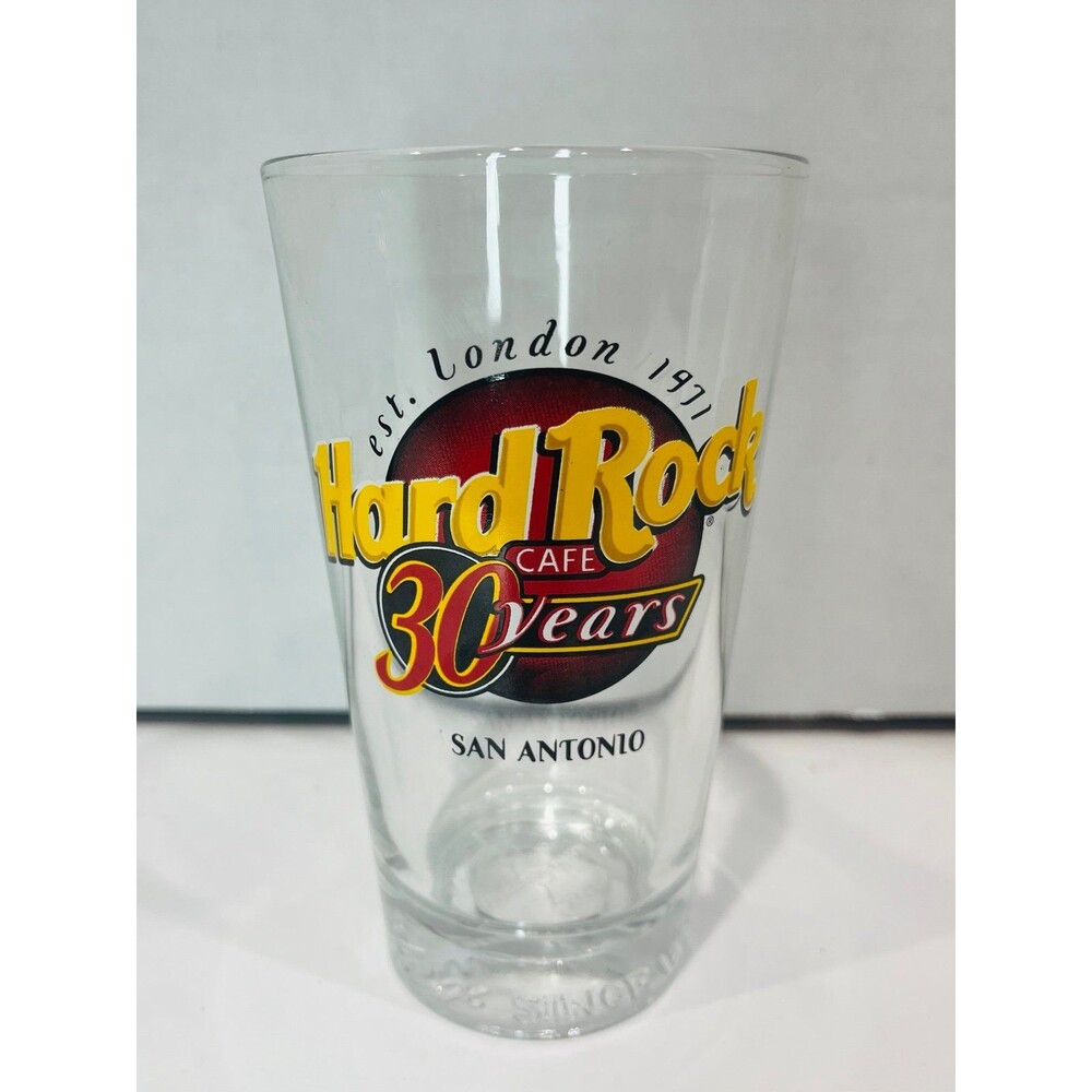 San Antonio Hard Rock Cafe 30 Years Collectible Beer Mug Glass